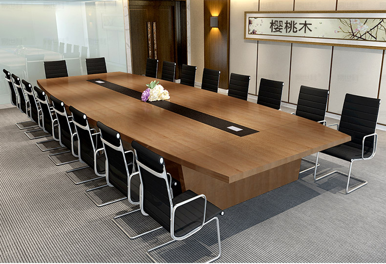 实木20人会议桌